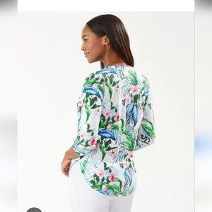 Tommy Bahama Floral Print Women's 3/4 Sleeve Top